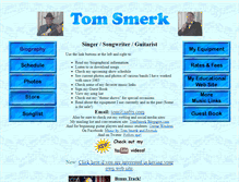 Tablet Screenshot of musician.tomsmerk.com